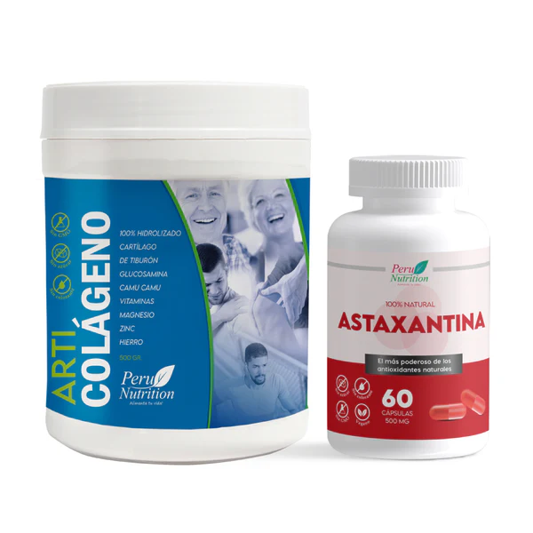 Pack Huesos fuertes : Articolágeno y Astaxantina